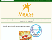 Tablet Screenshot of marandagames.com